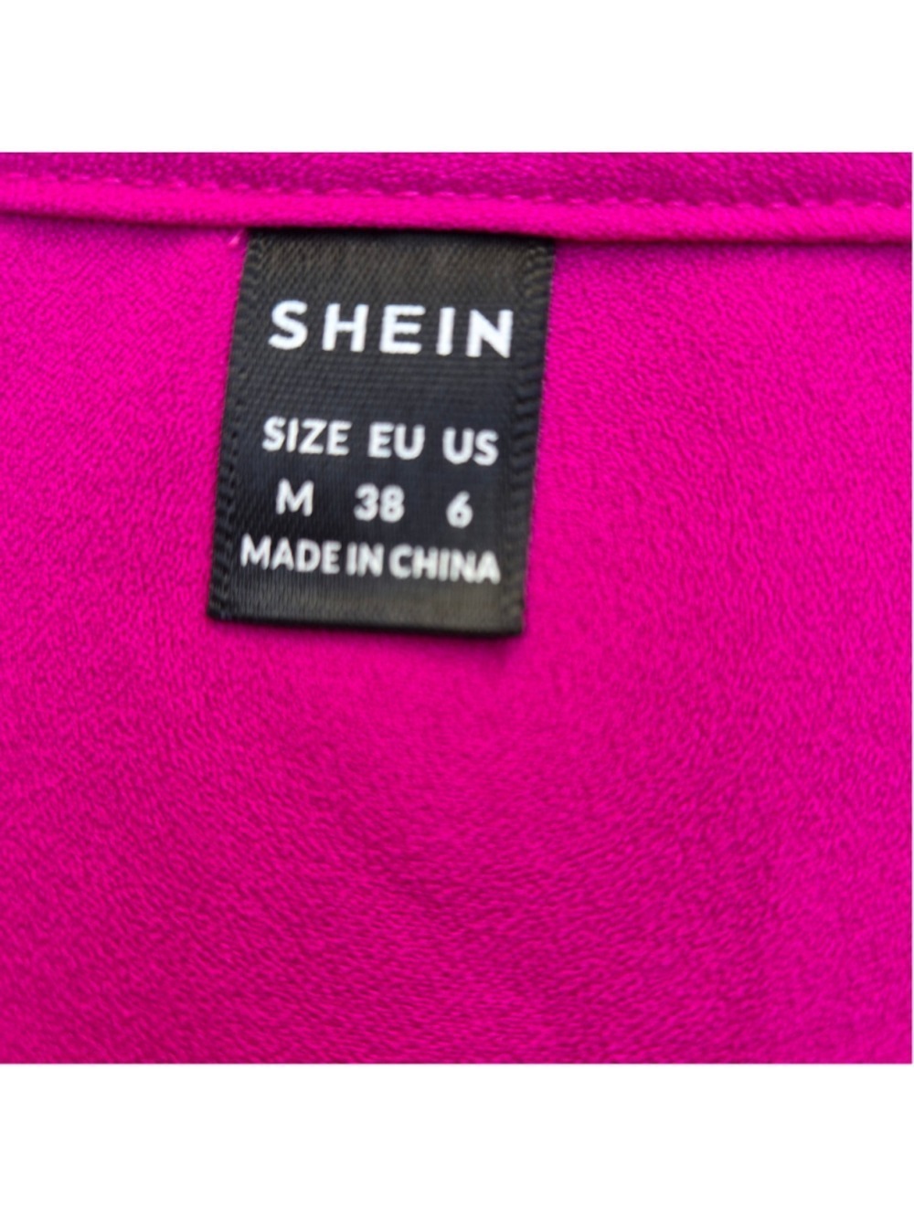 Women's SHEIN Fuchsia Ruffle Sleeve Mini Dress Size 6 - Picture 3 of 9